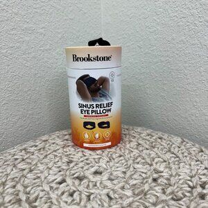 Brookstone Sinus Relief Eye Pillow Cedarwood Scent Hot Cold Warming Therapy NEW